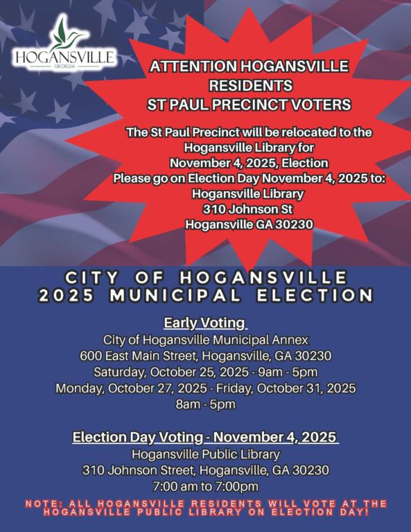 NOTICE: NOVEMBER ELECTION VOTING PRECINCT